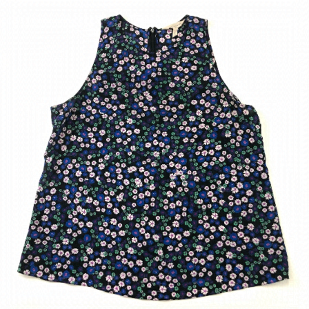 Rebecca Taylor ditzy flower silk sleeveless tank top Size 10